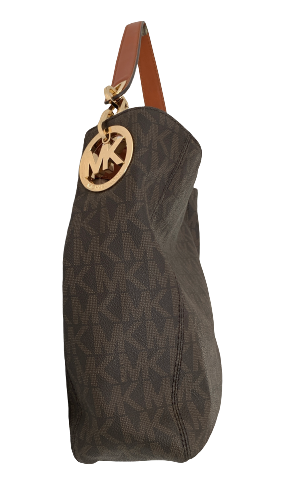 Michael Kors Brown Monogram Shoulder Bag | Gently Used |