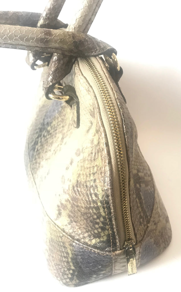 Anne Klein Silver Python Tote Bag | Gently Used | - Secret Stash