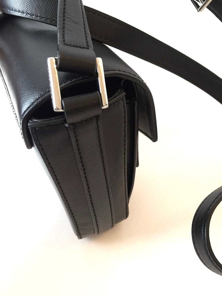 Tory Burch Black Saffiano Leather Cross Body Bag | Gently Used | - Secret Stash