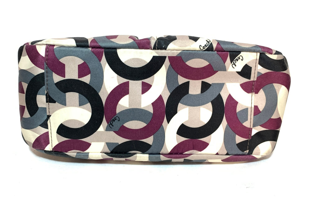 Coach Monogram Satin Small Shoulder Bag | Pre Loved |