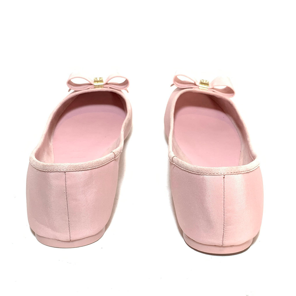 Ted Baker Light Pink Bow Canvas Ballet Flats | Gently Used |