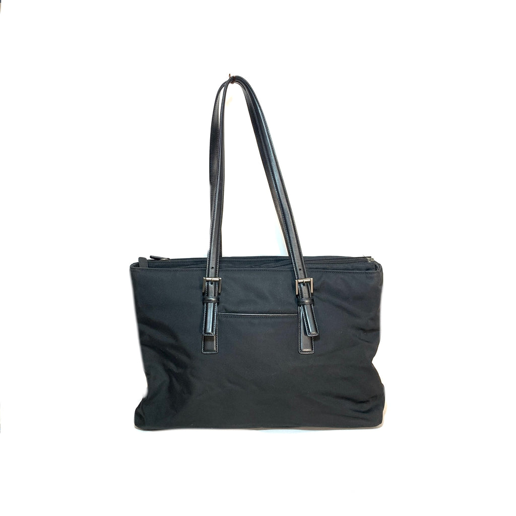 Coach Black Canvas & Leather Shoulder Bag | Pre Loved |