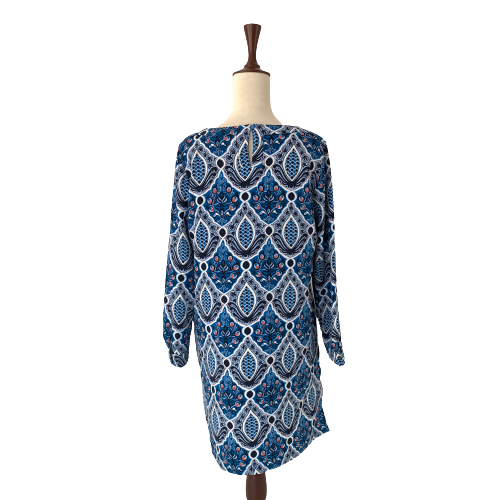 LOFT Blue Printed Tunic Dress | Brand New |
