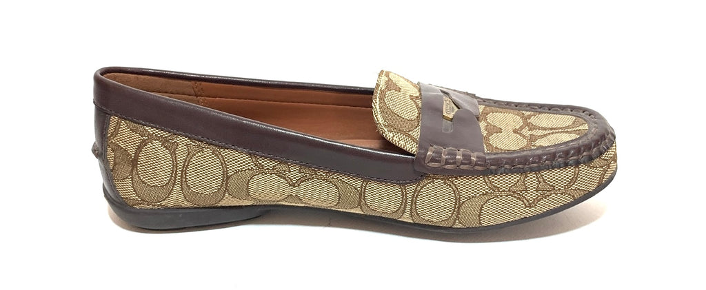 Coach Signature Monogram Penny Loafers | Gently Used |