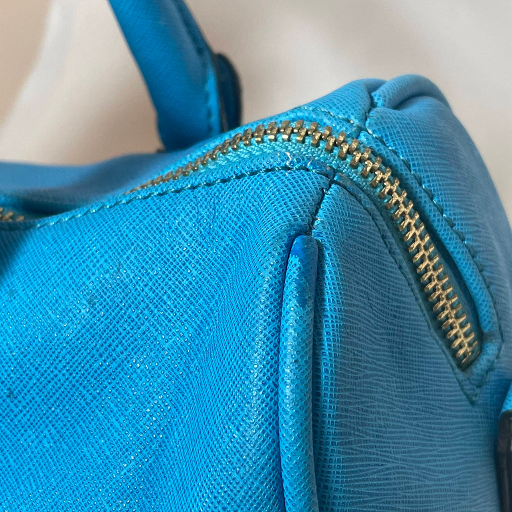 Steve Madden Aqua Blue Satchel | Pre Loved |