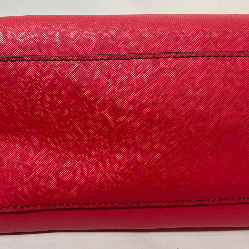 Guess Red Silver Chain Shoulder Bag | Pre Loved |