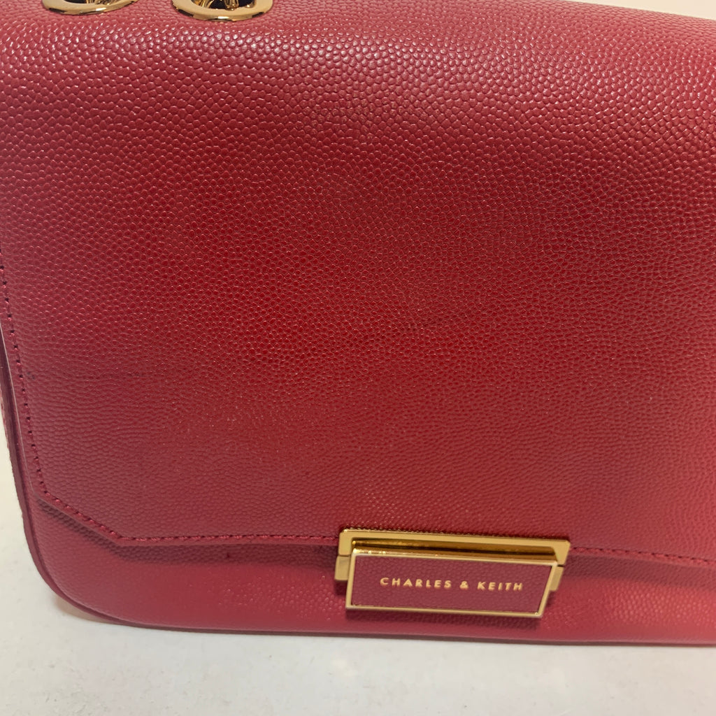 Charles & Keith Red Cross Body Bag | Gently Used |