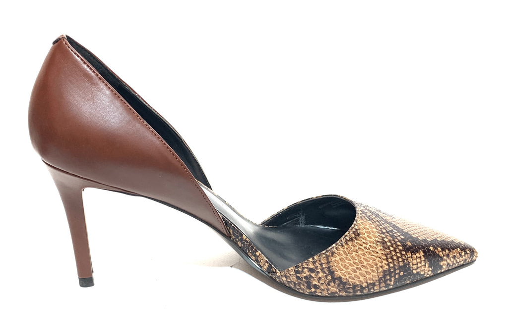 Charles & Keith Brown Snakeskin Pumps | Gently Used |