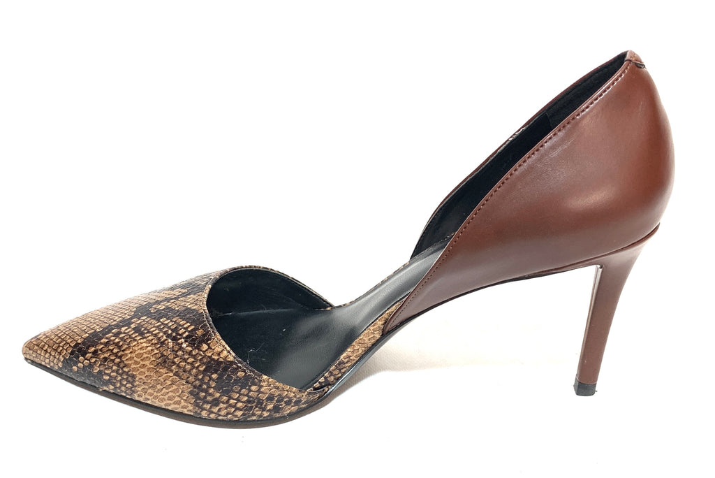Charles & Keith Brown Snakeskin Pumps | Gently Used |