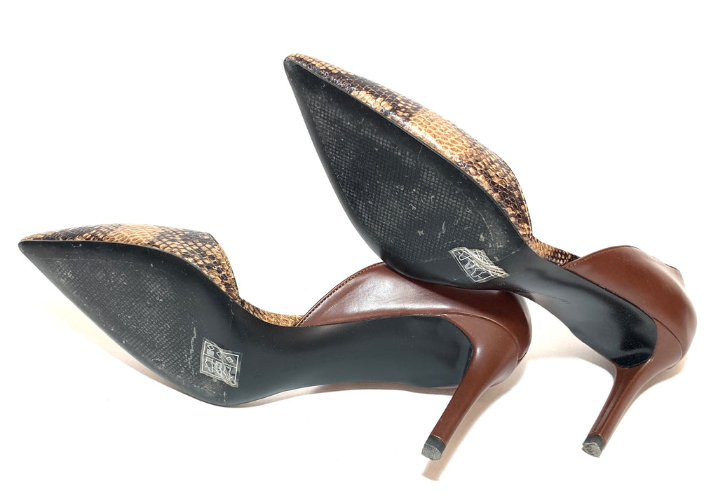 Charles & Keith Brown Snakeskin Pumps | Gently Used |