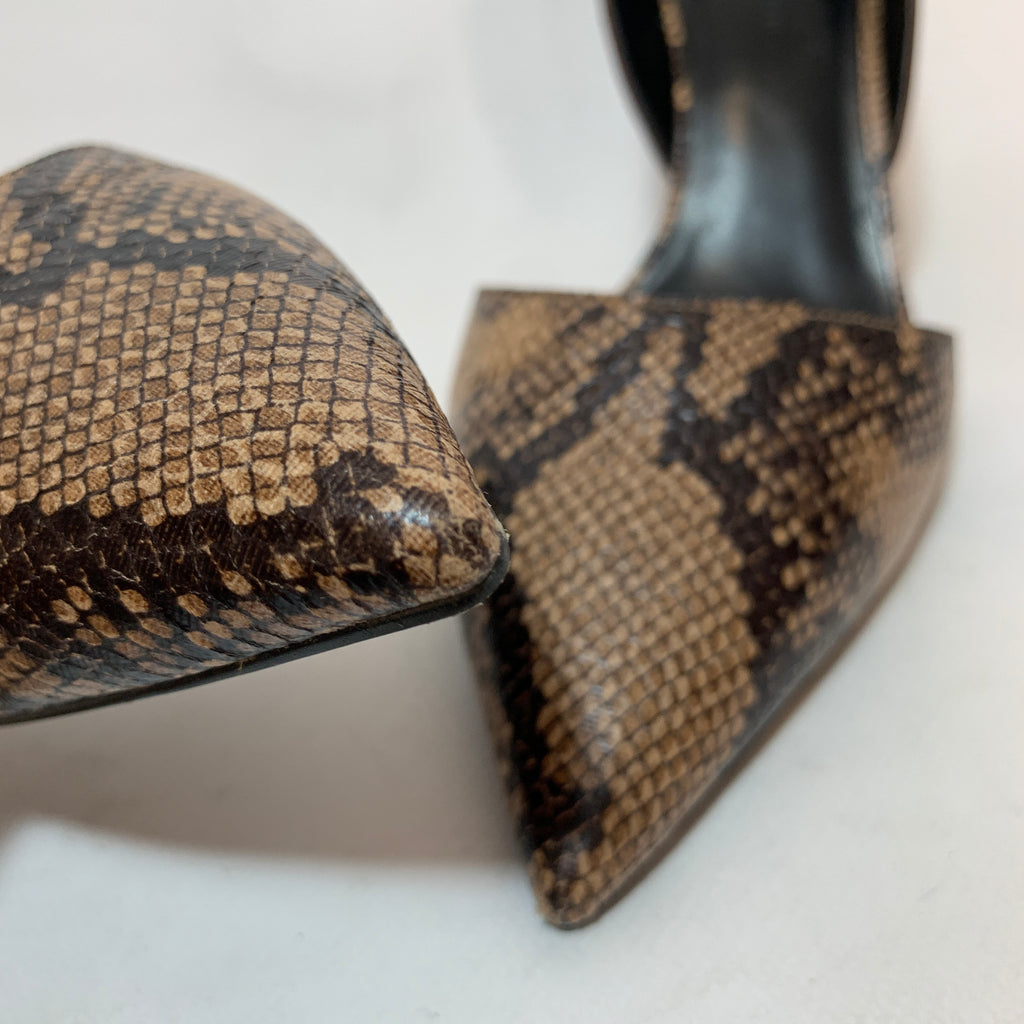 Charles & Keith Brown Snakeskin Pumps | Gently Used |