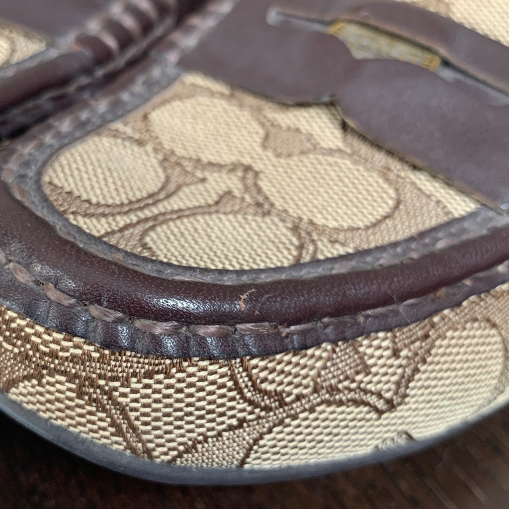 Coach Signature Monogram Penny Loafers | Gently Used |
