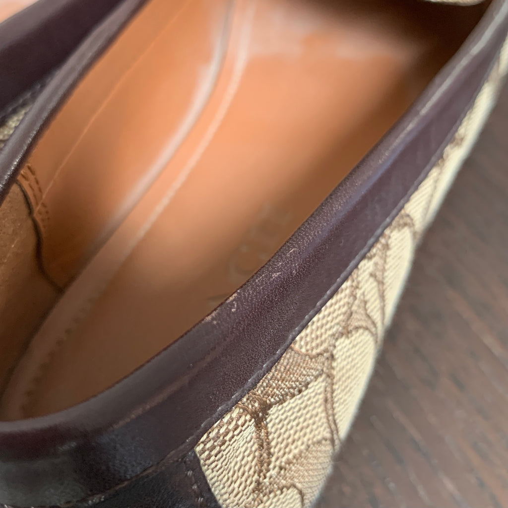 Coach Signature Monogram Penny Loafers | Gently Used |