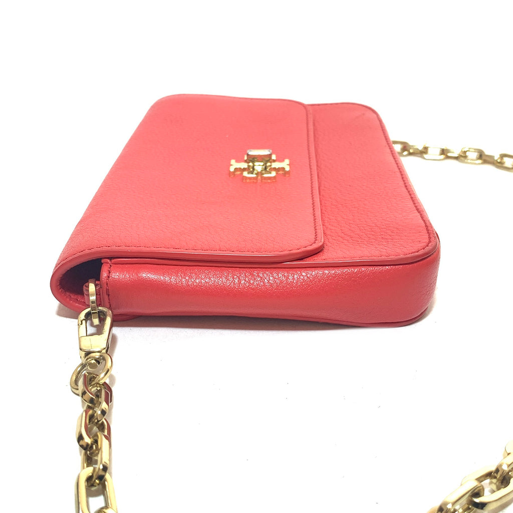 Tory Burch Watermelon Pink 'Kira' Leather Cross Body Bag | Pre Loved |