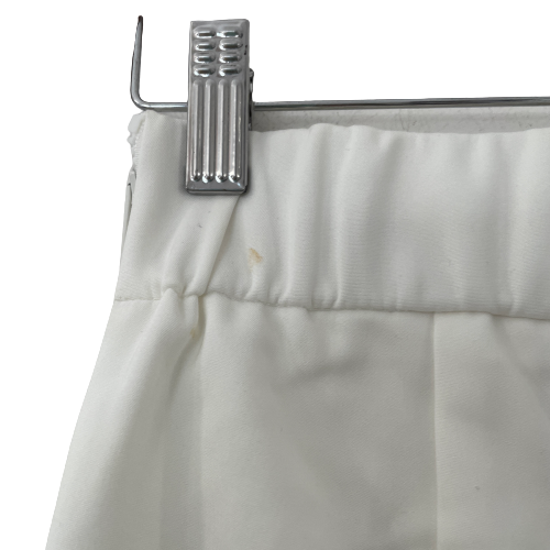 Mango White Slim-Fit Elastic-Waist Pants | Pre Loved |
