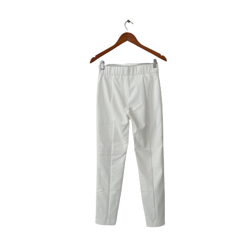 Mango White Slim-Fit Elastic-Waist Pants | Pre Loved |