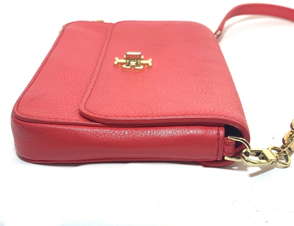 Tory Burch Watermelon Pink 'Kira' Leather Cross Body Bag | Pre Loved |