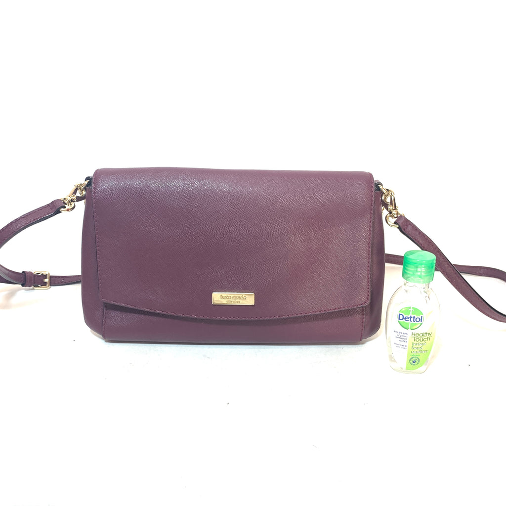 Kate Spade Purple Leather Cross Body Bag | Gently Used |