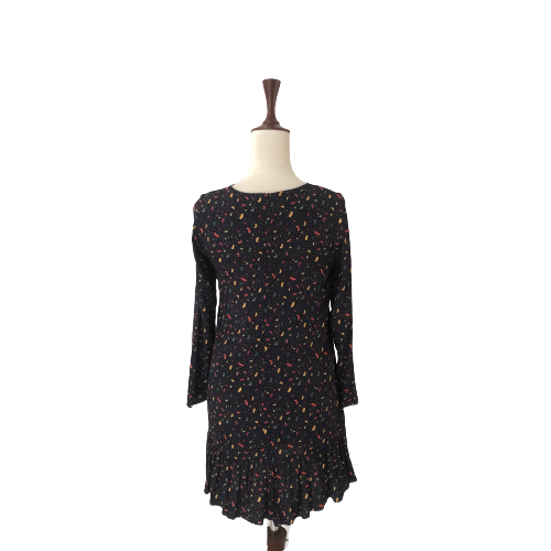ZARA Black Car Print Knee-length Dress | Gently Used |