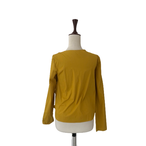 COS Mustard Ruffle Top | Pre Loved |