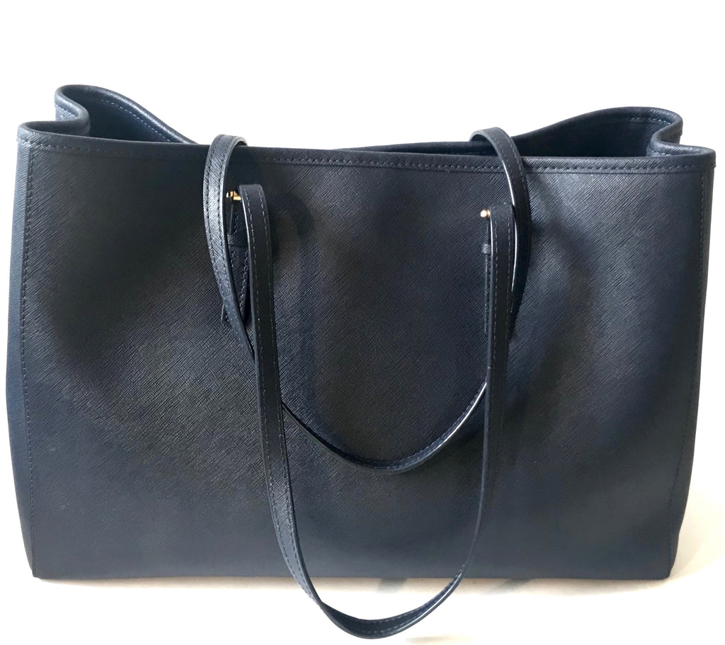 Michael Kors Jet Set Navy Saffiano Leather Tote | Gently Used |