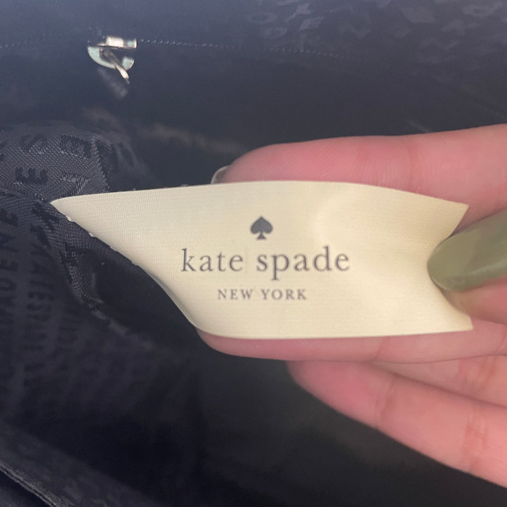 Kate Spade Black Leather Dome Satchel | Pre Loved |