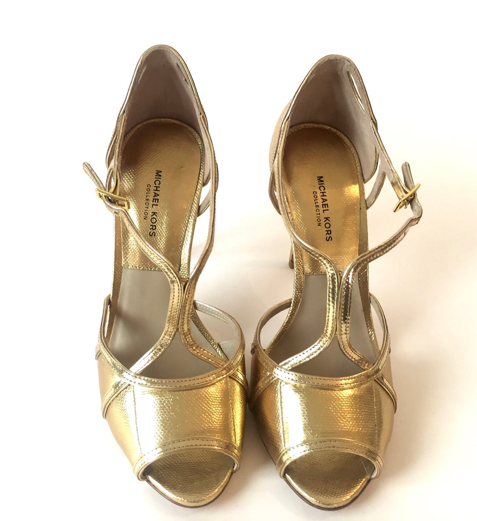 Michael Kors Collection Gold Heels | Brand New | - Secret Stash