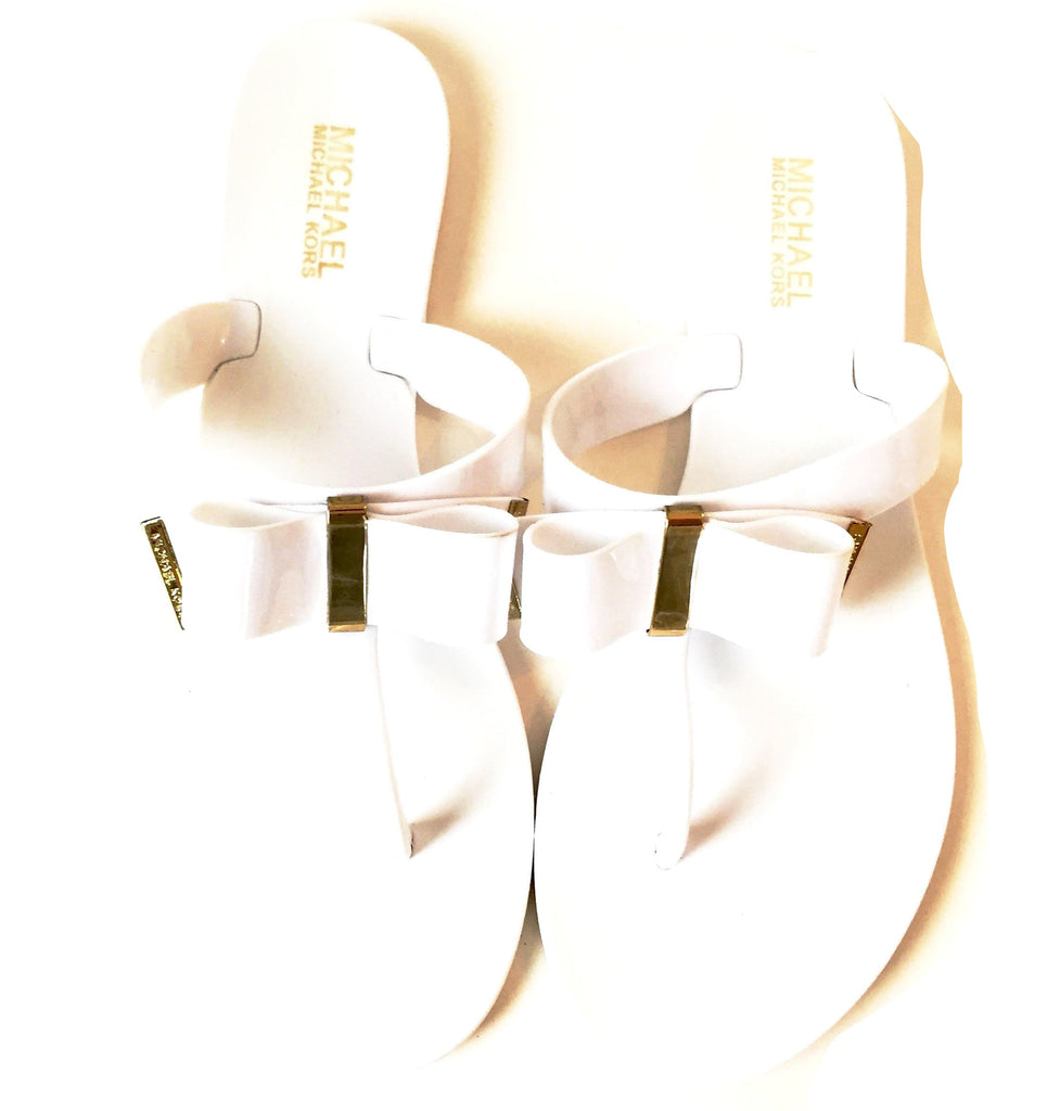 Michael Kors 'Kayden' White Jelly Sandals | Pre Loved | - Secret Stash