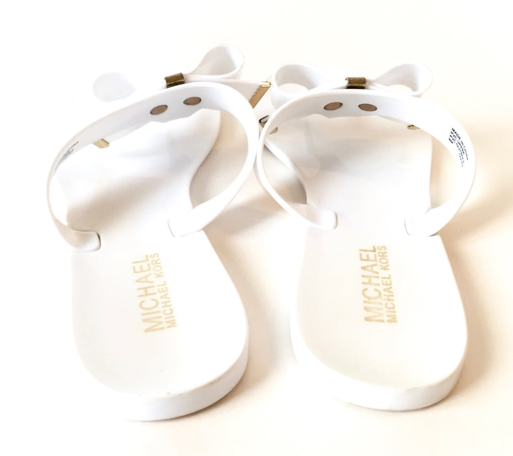 Michael Kors 'Kayden' White Jelly Sandals | Pre Loved | - Secret Stash