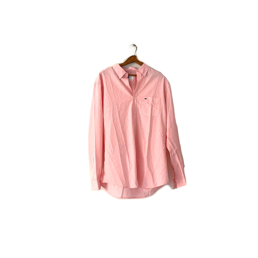 Lacoste Men's Light Pink Collared Shirt | Gently Used |