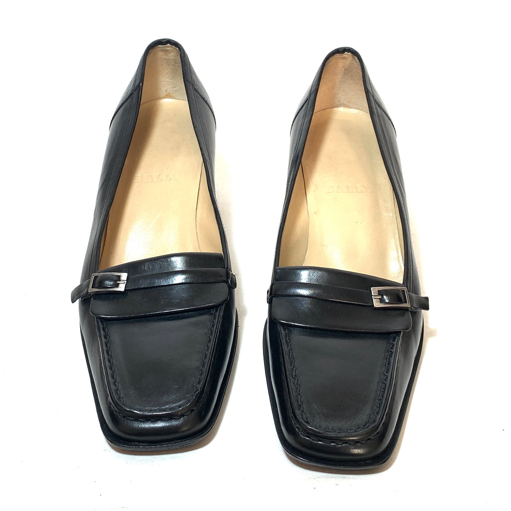 Bally Black Leather Block-Heel Pumps | Pre Loved | | Secret Stash