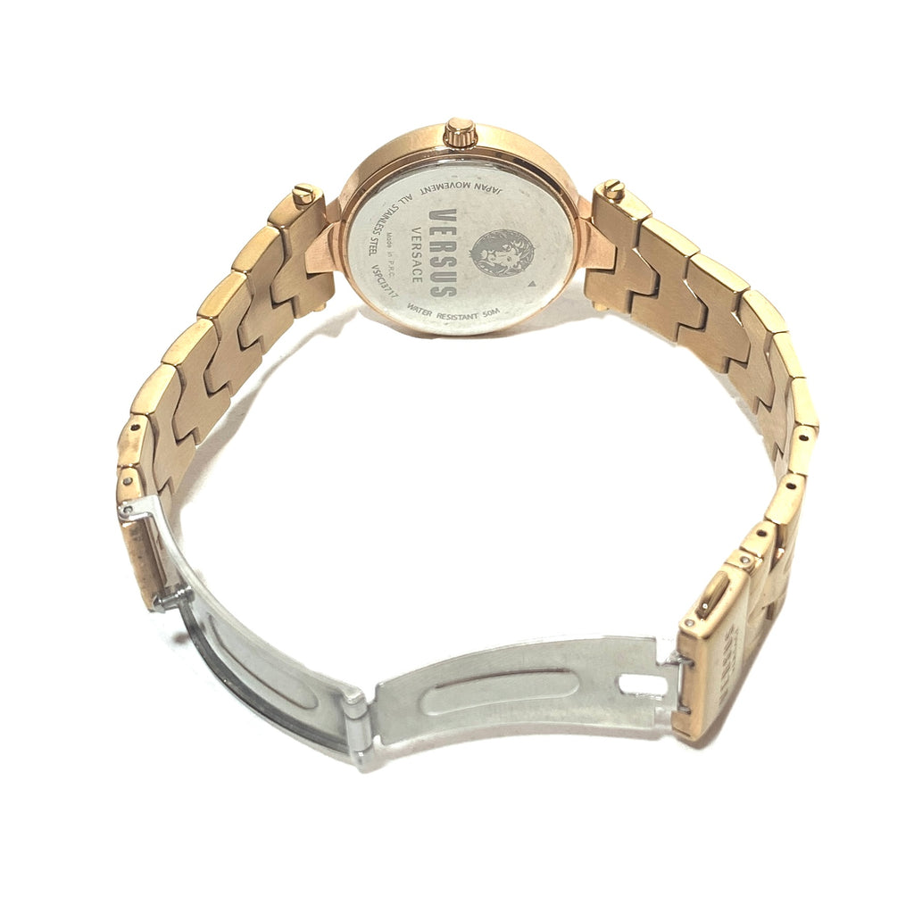 Versus Versace Crystal VSPCI3717 Rose Gold Bracelet Watch | Gently Used |