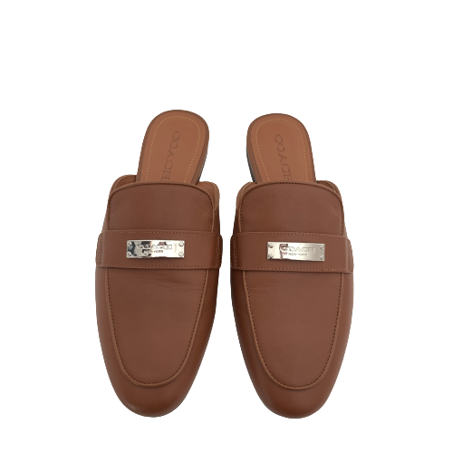Coach Brown Leather Mules | Gently Used |