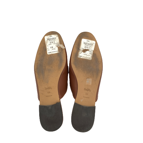 Coach Brown Leather Mules | Gently Used |