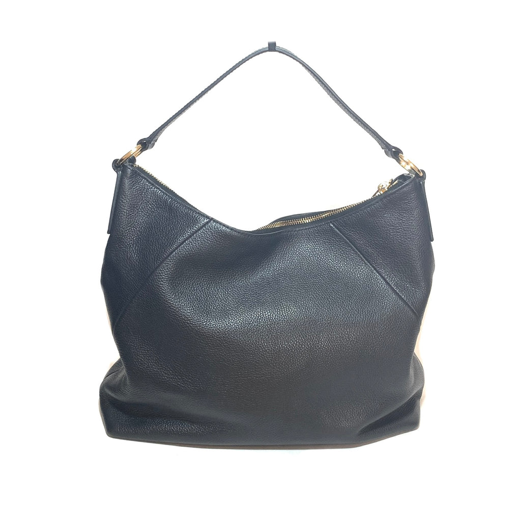 Michael Kors Black Pebbled Leather Hobo Shoulder Bag | Gently Used |