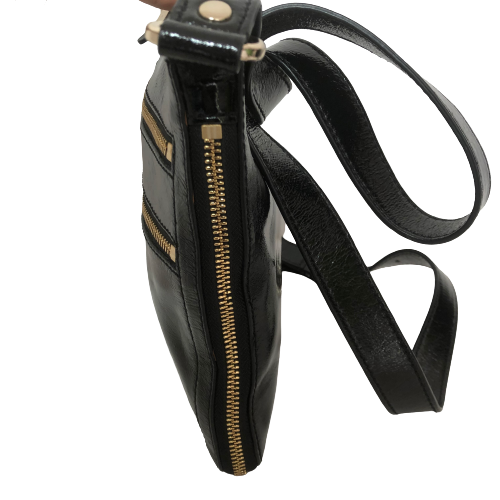Cole Haan Black Patent Leather Crossbody Bag | Gently Used |
