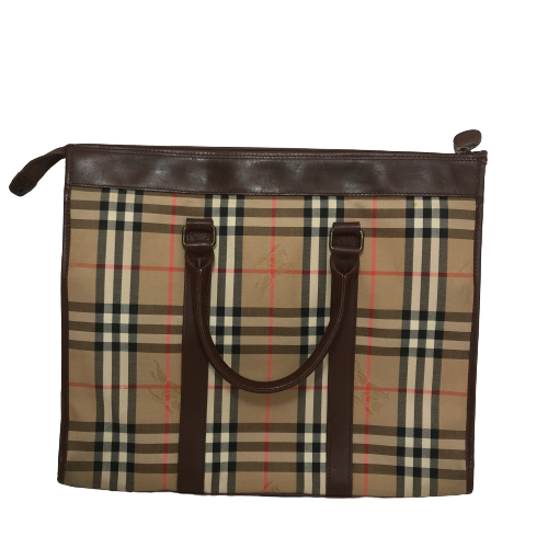 Burberry Vintage Signature Check Briefcase | Pre Loved |