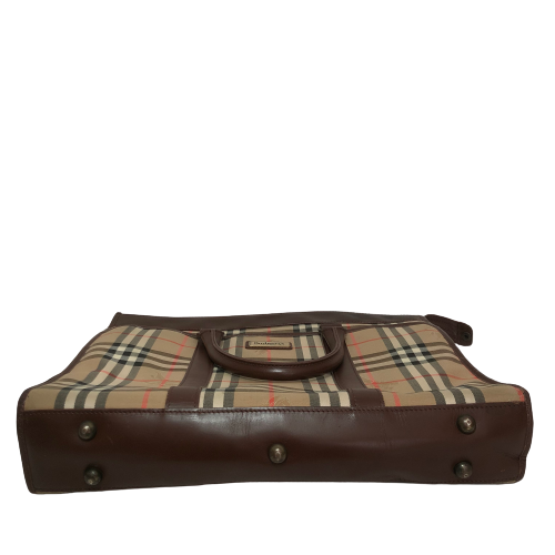 Burberry Vintage Signature Check Briefcase | Pre Loved |