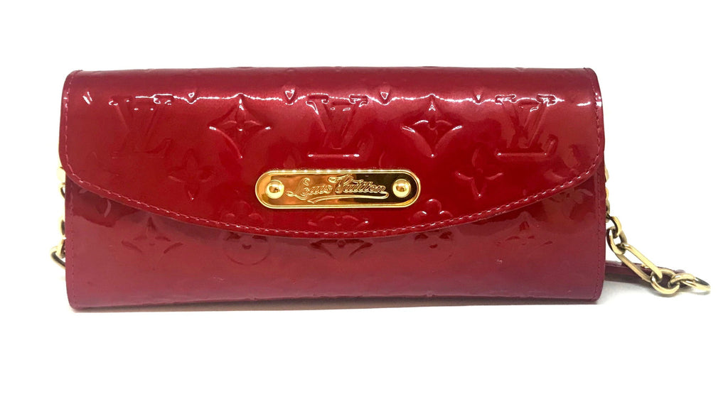 Louis Vuitton Red Monogram Vernis Sunset Boulevard Bag | Pre Loved |