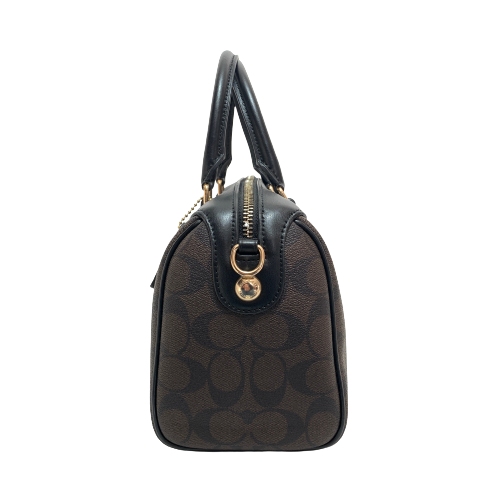 Coach Brown Monogram & Leather Small Tote | Gently Used |