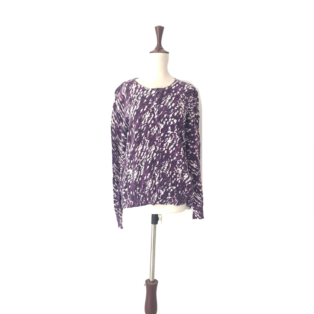 George Purple Printed Sweater | Pre Loved |