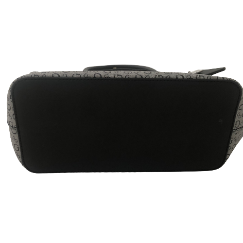 Guess Black and Grey Monogram Shoulder Bag | Brand New |