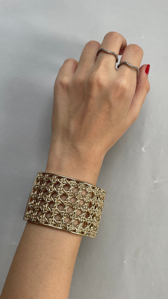 Banana Republic Gold Metal Cuff Bracelet Brand New Secret Stash