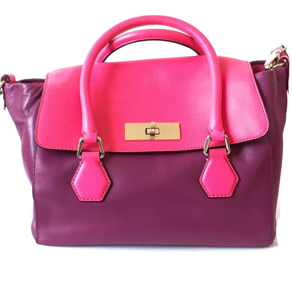 Kate Spade Purple & Pink Leather Satchel | Gently Used |