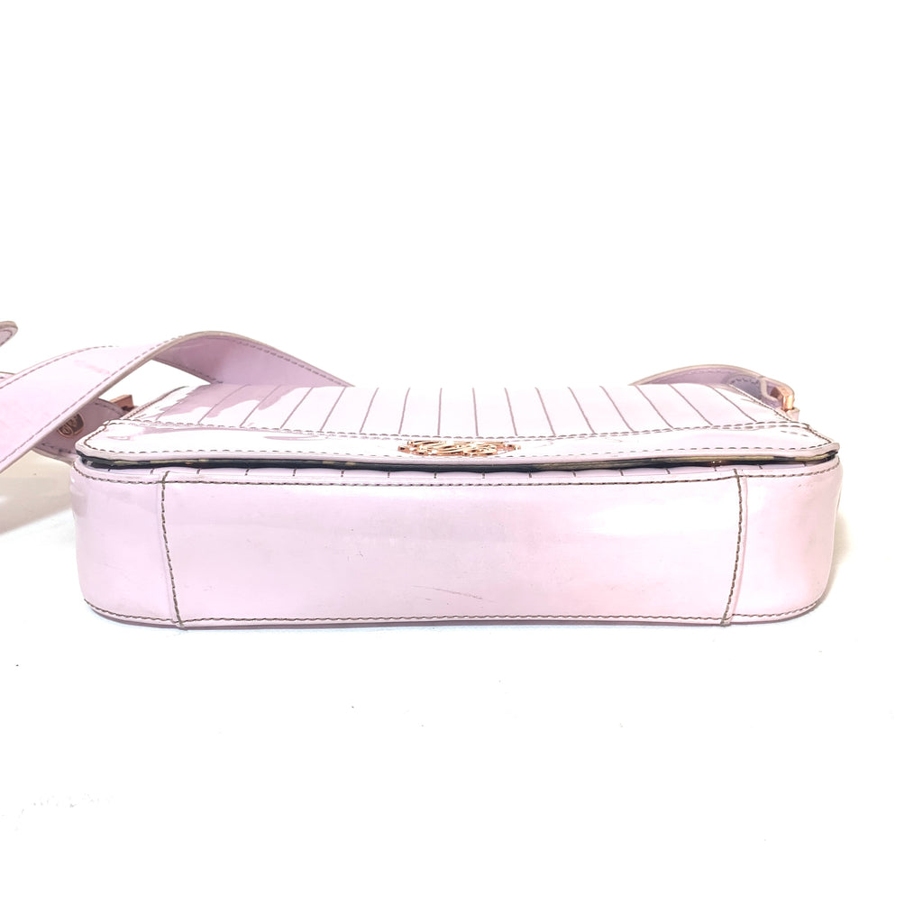 Ted Baker Lilac Patent Leather Crossbody Bag | Pre Loved |