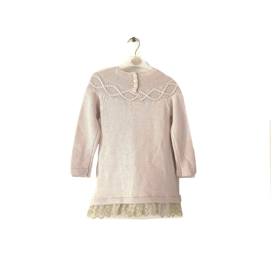 Cynthia Rowley Pink Knit Dress & White Leggings | Brand New |