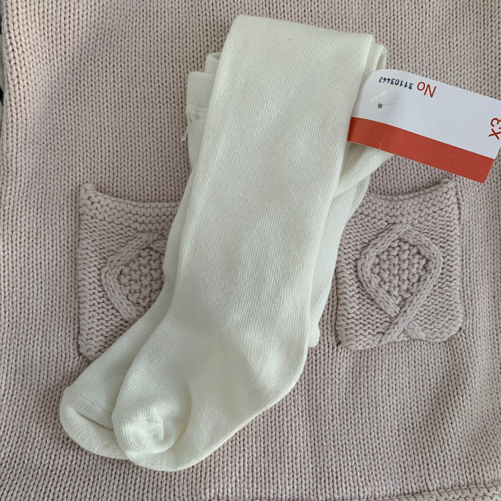 Cynthia Rowley Pink Knit Dress & White Leggings | Brand New |
