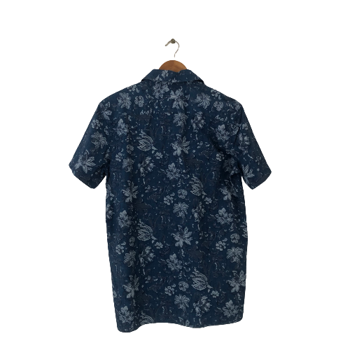 GAP Blue Men's Floral Shirt | Gently Used |