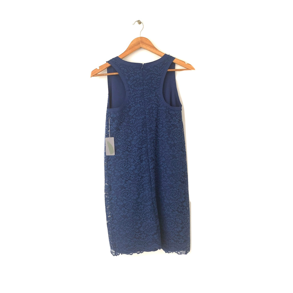 Forever 21 Blue Lace Sleeveless Dress | Brand New |