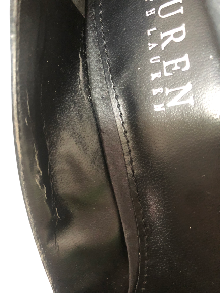 Ralph Lauren Black Rhinestone Heels | Brand New |